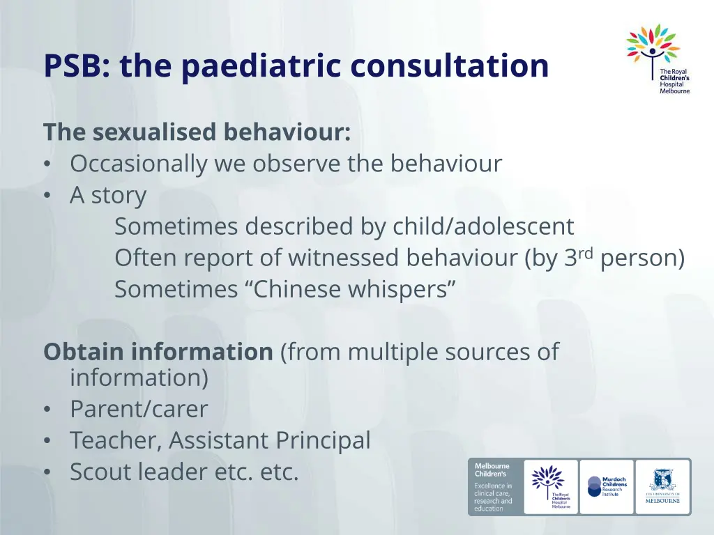 psb the paediatric consultation