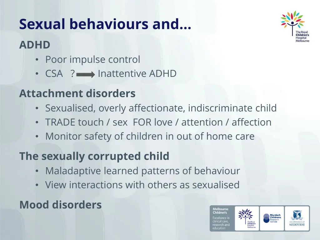 sexual behaviours and adhd poor impulse control