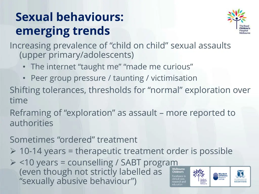 sexual behaviours emerging trends increasing