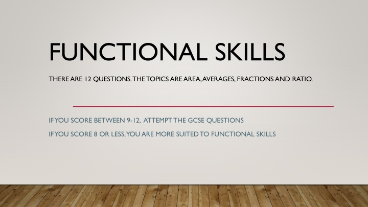 functional skills