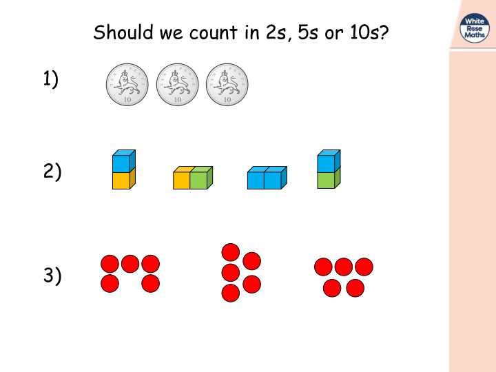 should we count in 2s 5s or 10s