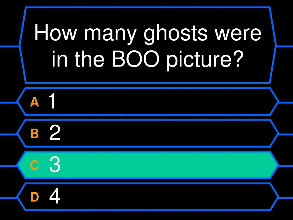 how many ghosts were in the boo picture 1