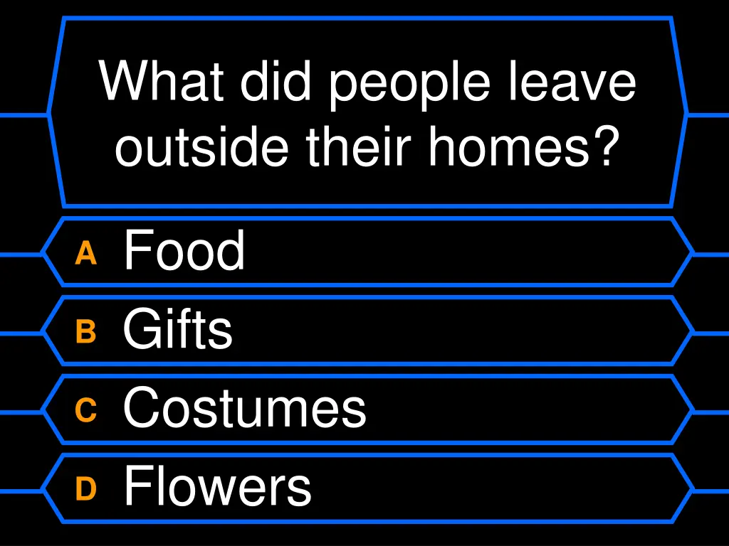 what did people leave outside their homes