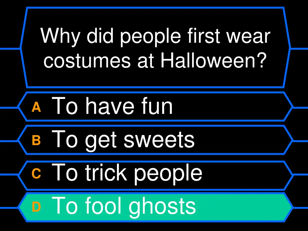 why did people first wear costumes at halloween 1