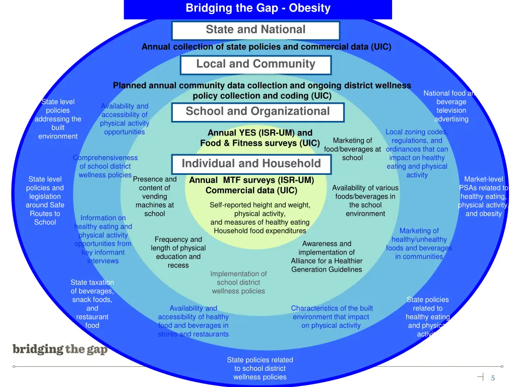 bridging the gap obesity