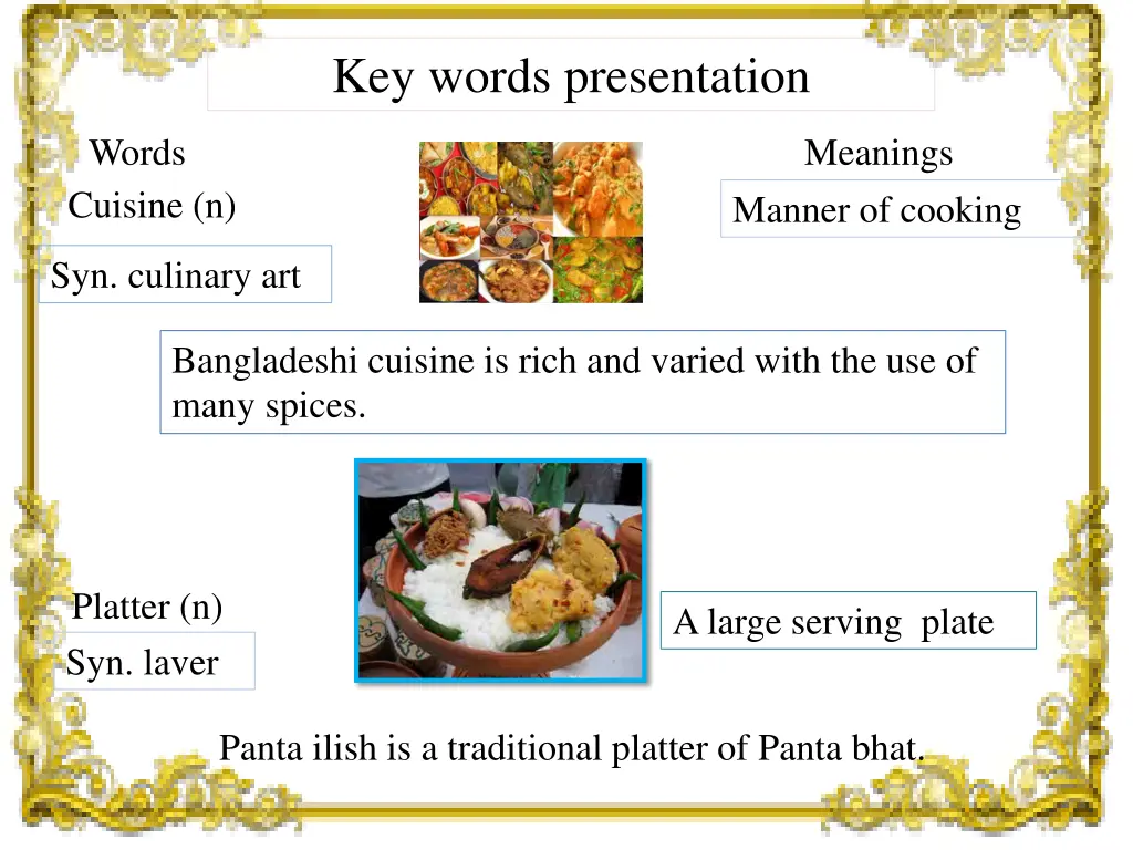 key words presentation