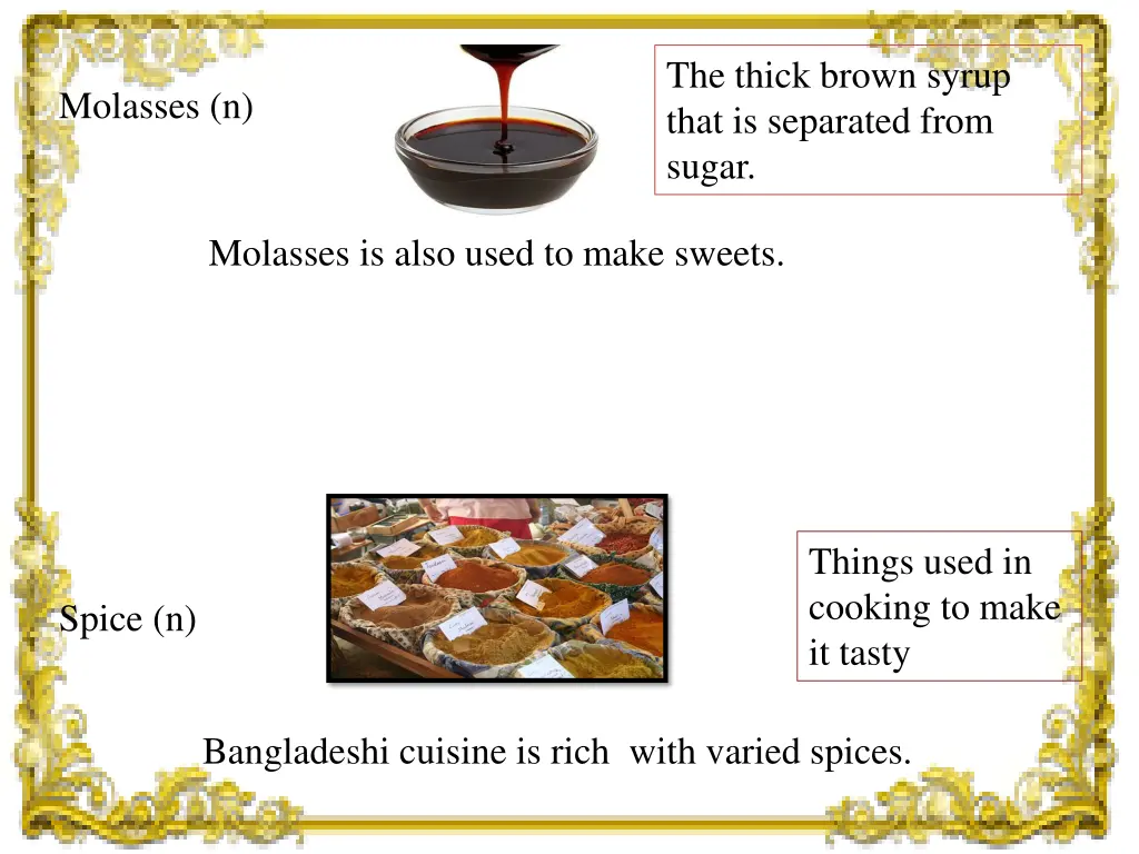 the thick brown syrup that is separated from sugar