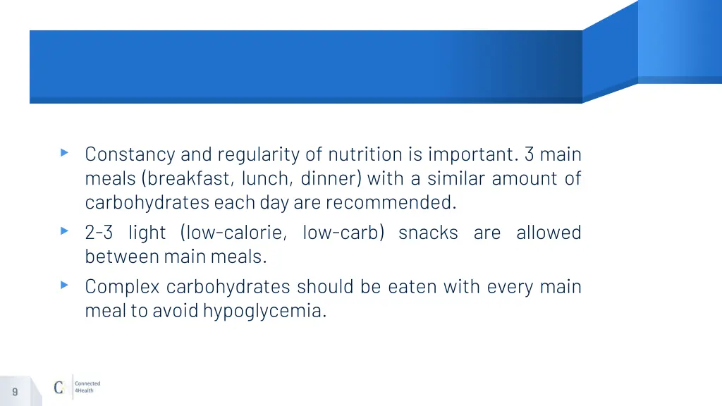 constancy and regularity of nutrition