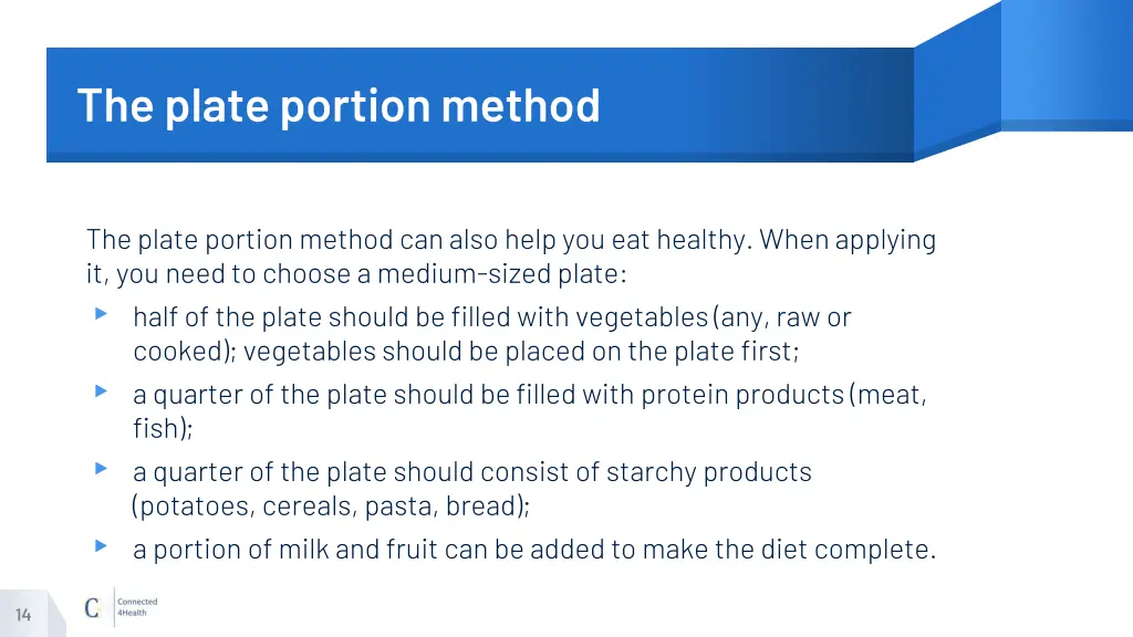 the plate portion method