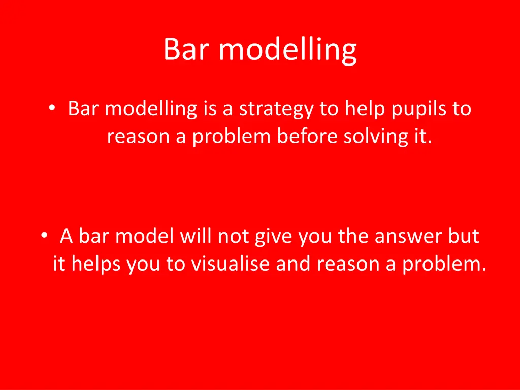 bar modelling