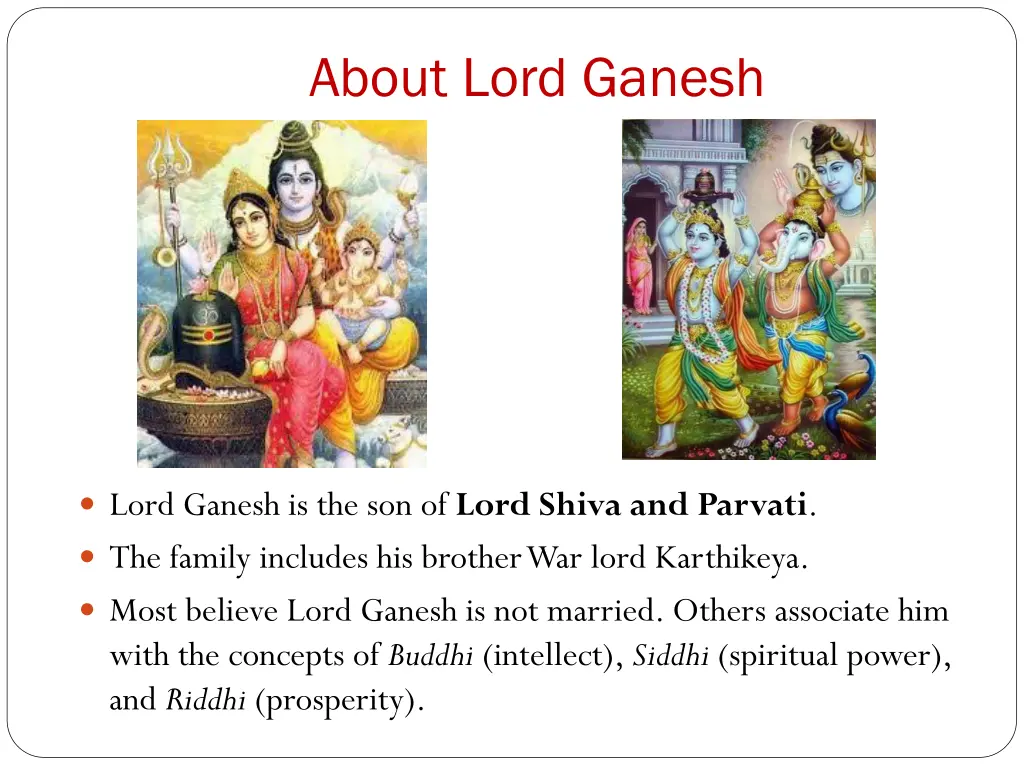 about lord ganesh