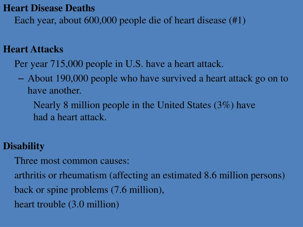 heart disease deaths each year about