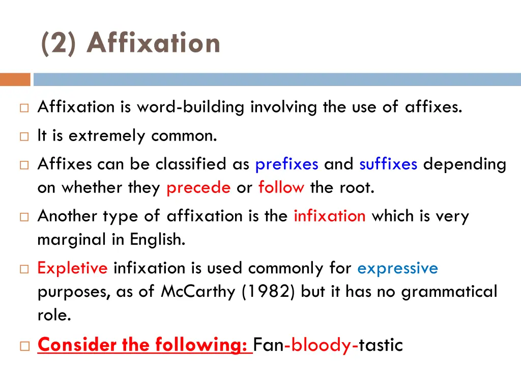 2 affixation