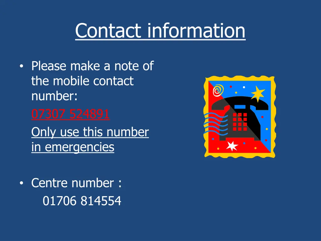 contact information