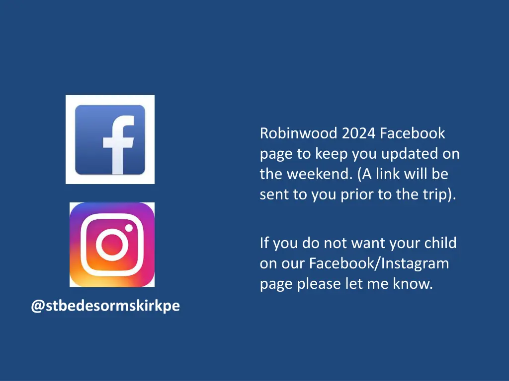 robinwood 2024 facebook page to keep you updated