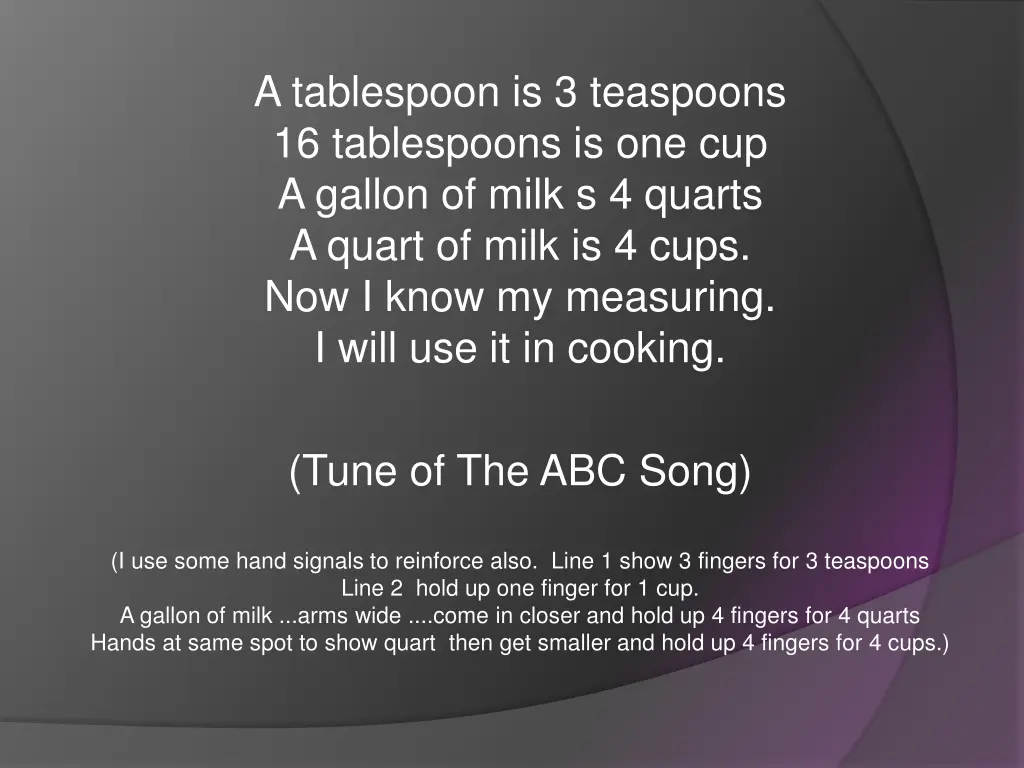 a tablespoon is 3 teaspoons 16 tablespoons