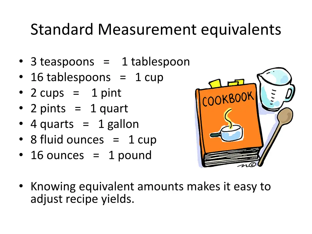 standard measurement equivalents