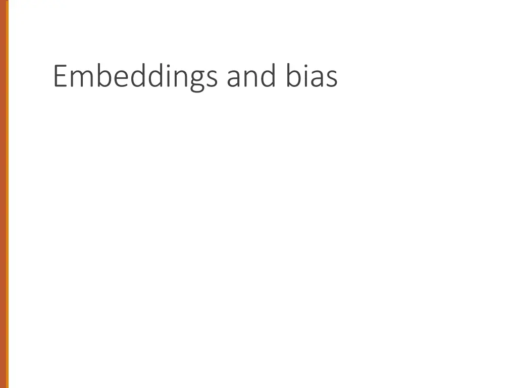 embeddings and bias