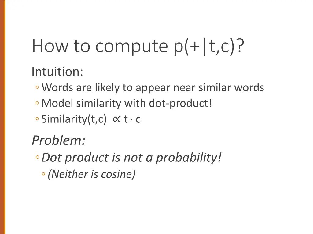 how to compute p t c