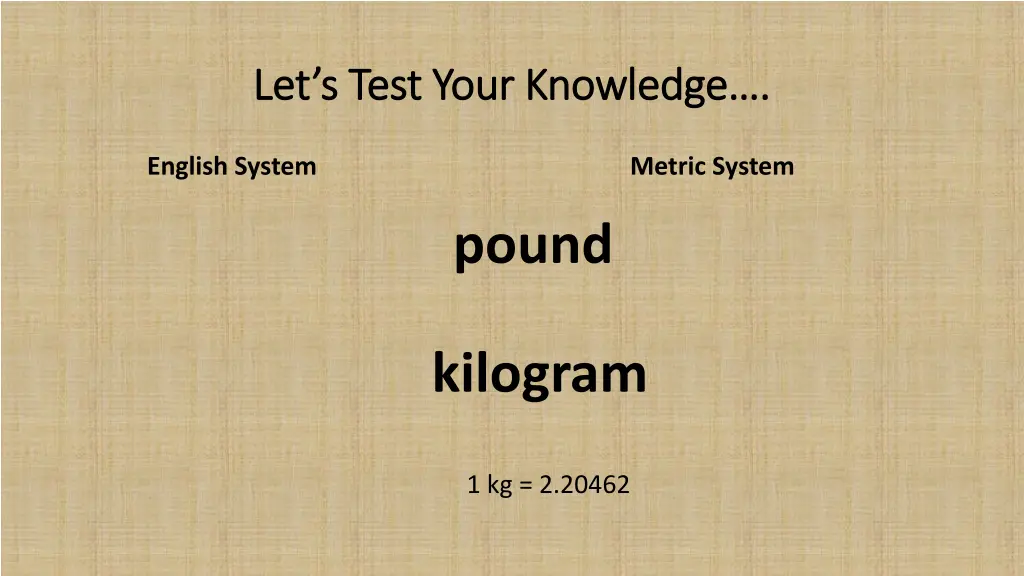 let s test your knowledge let s test your 2