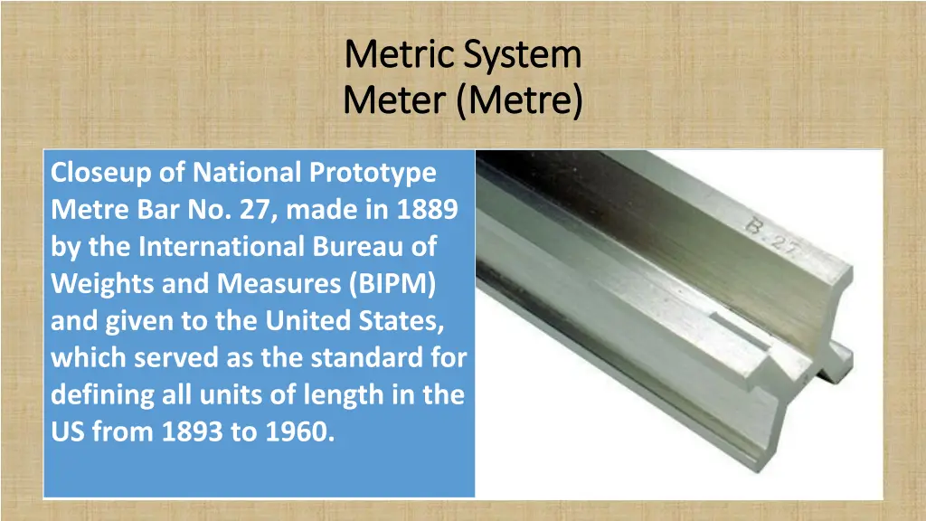 metric system metric system meter meter metre