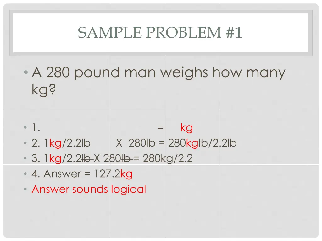 sample problem 1