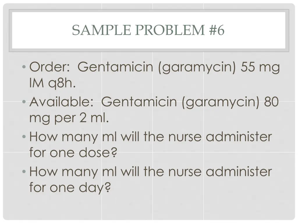 sample problem 6