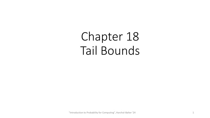 chapter 18 tail bounds