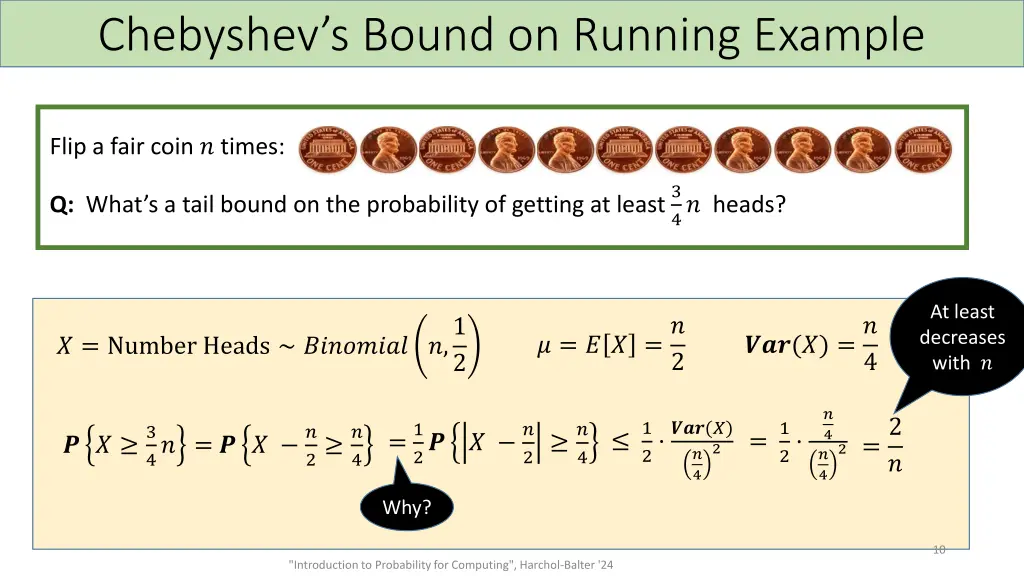 chebyshev s bound on running example