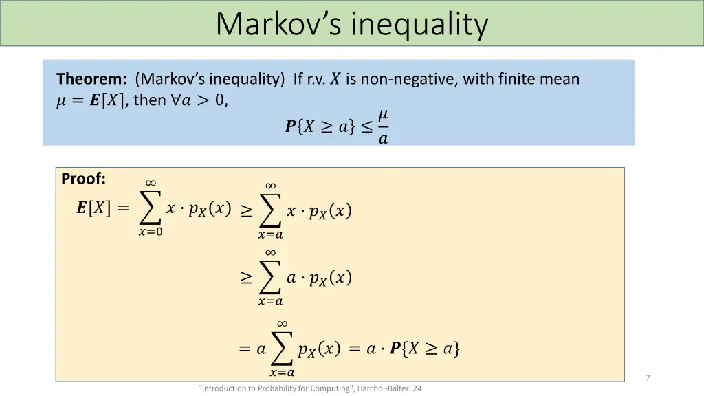 markov s inequality