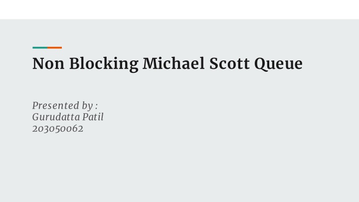 non blocking michael scott queue