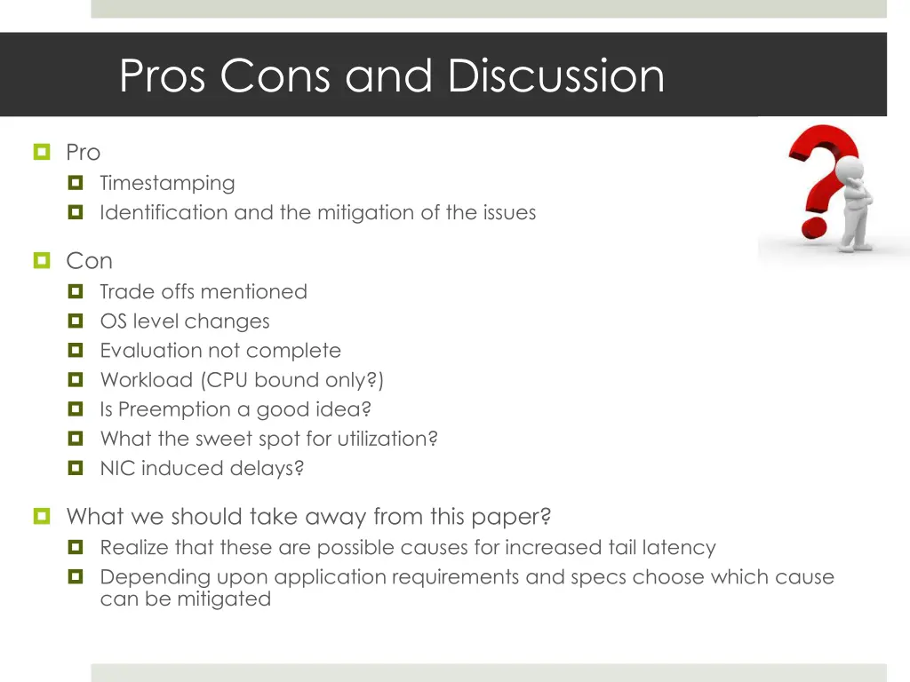 pros cons and discussion