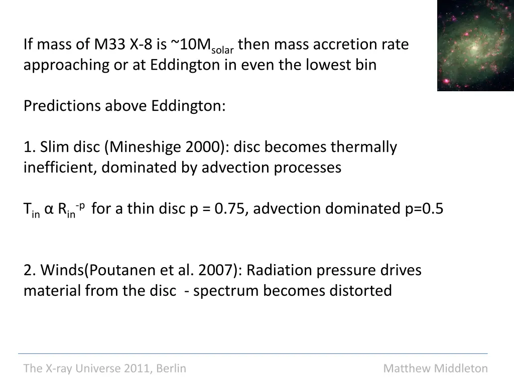 if mass of m33 x 8 is 10m solar then mass