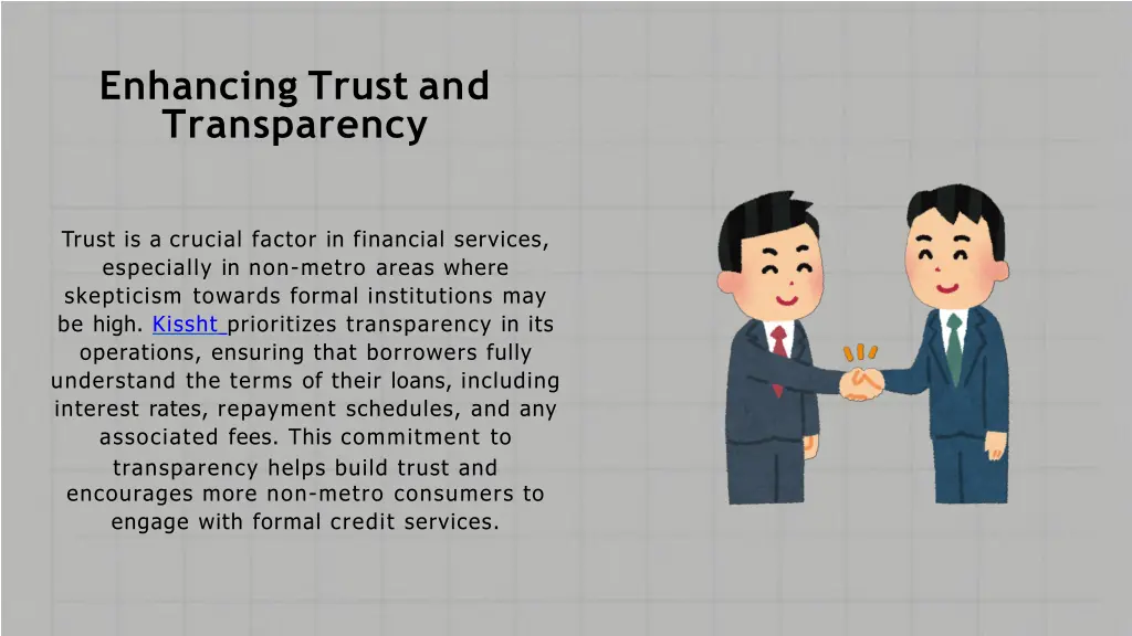 enhancing trust and transparency