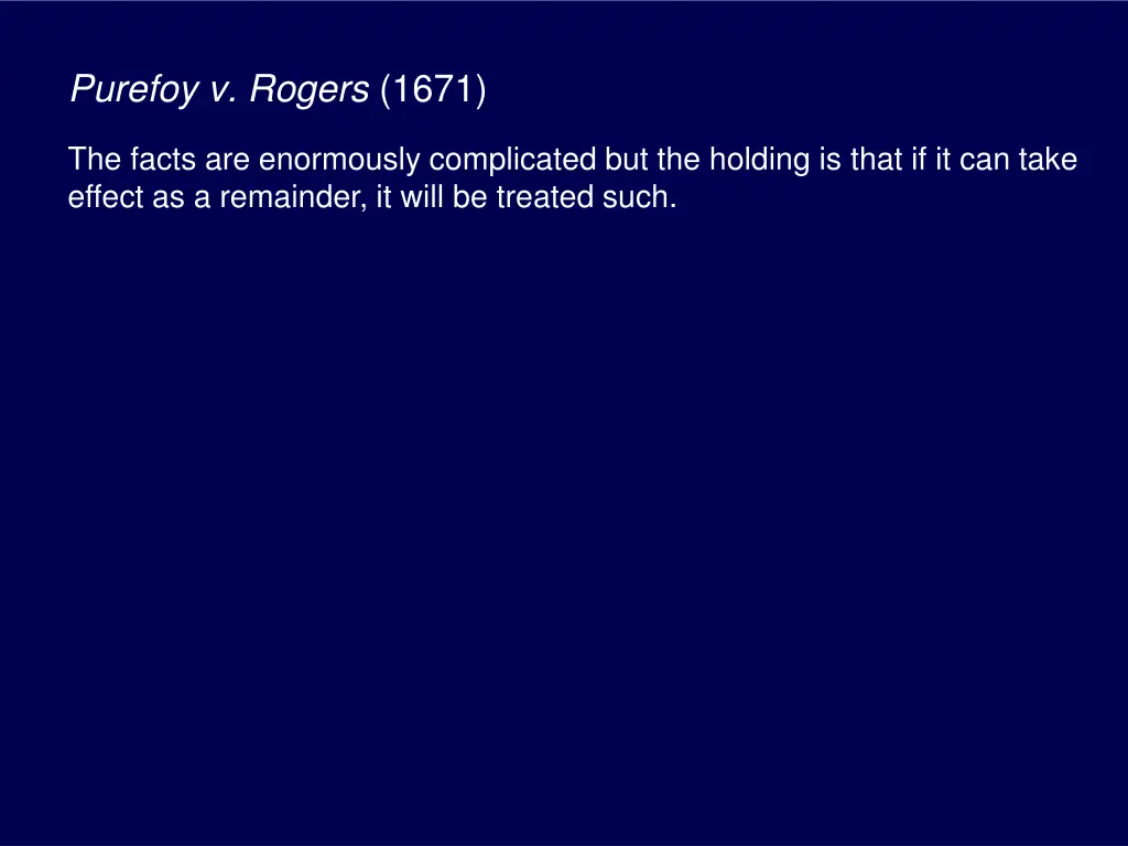 purefoy v rogers 1671