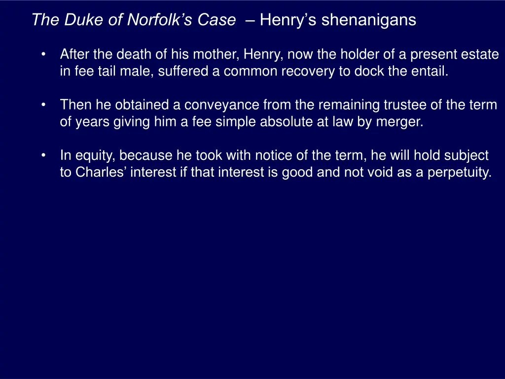 the duke of norfolk s case henry s shenanigans