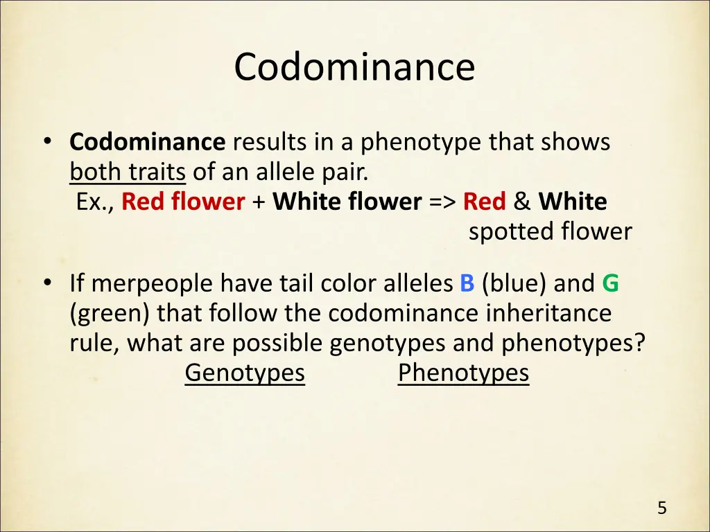 codominance