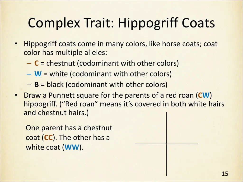 complex trait hippogriff coats