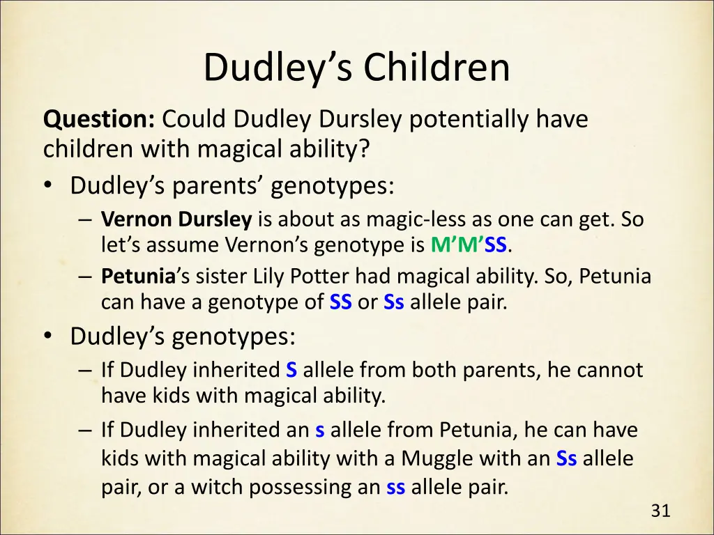 dudley s children