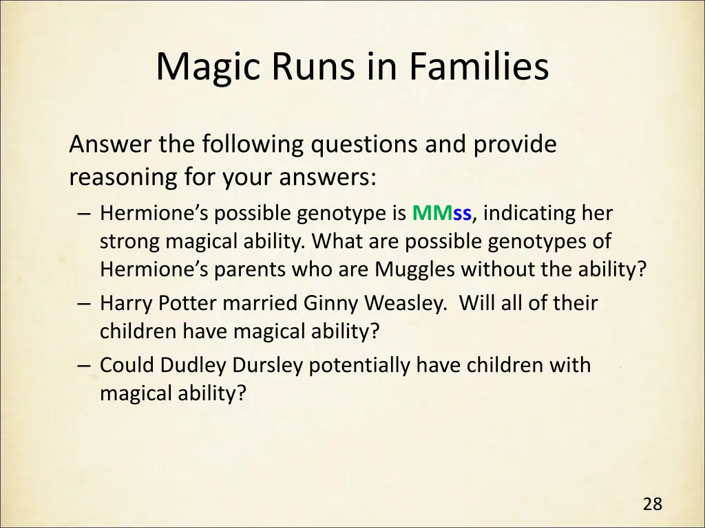 magic runs in families