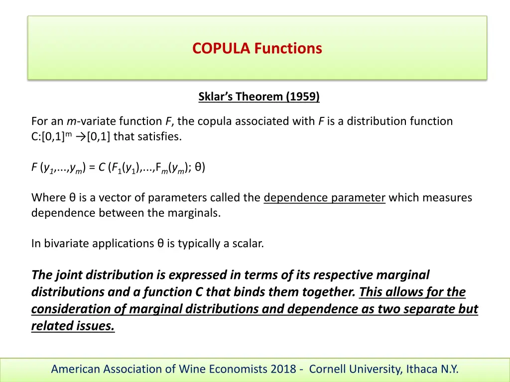 copula functions 2