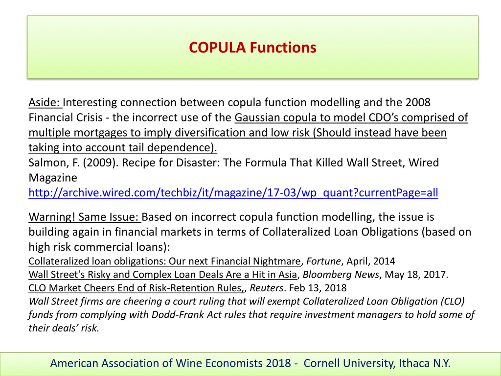 copula functions 7