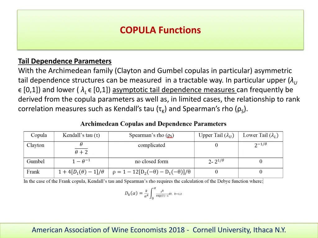 copula functions 8