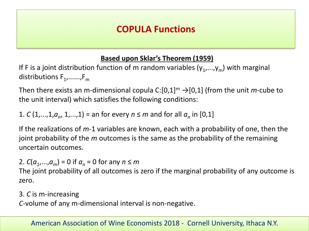 copula functions