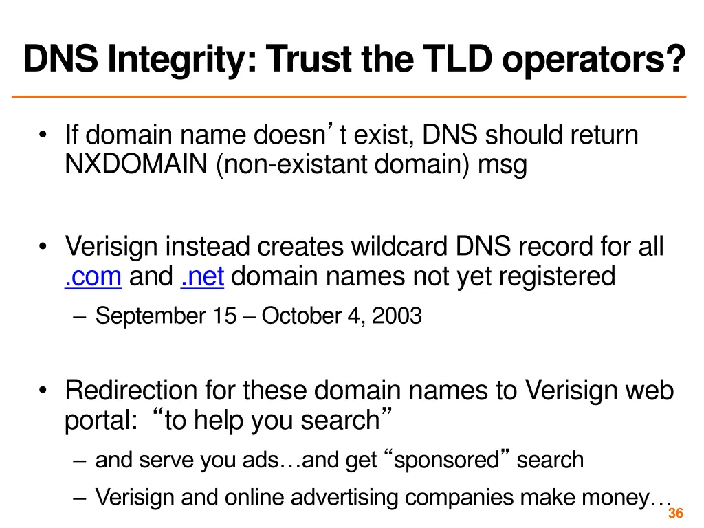 dns integrity trust the tld operators