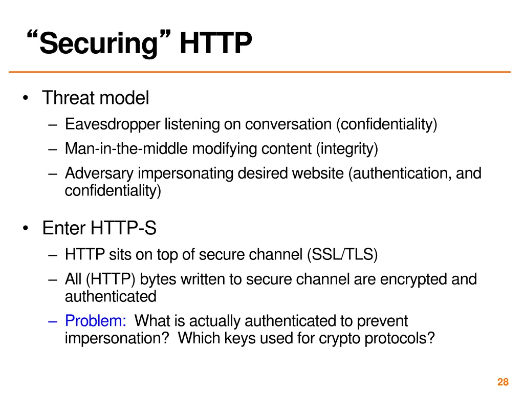 securing http