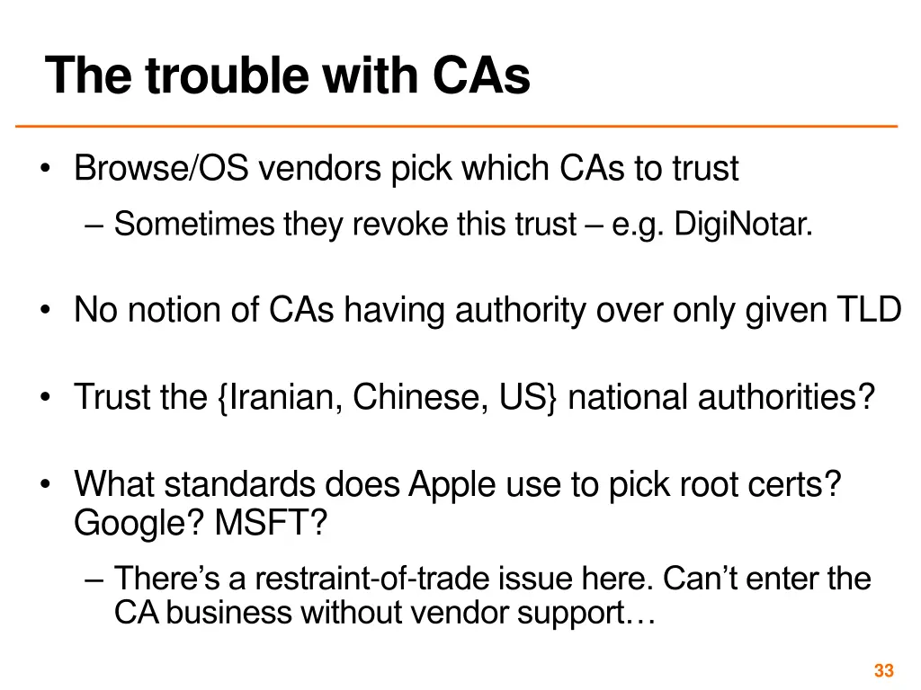 the trouble with cas