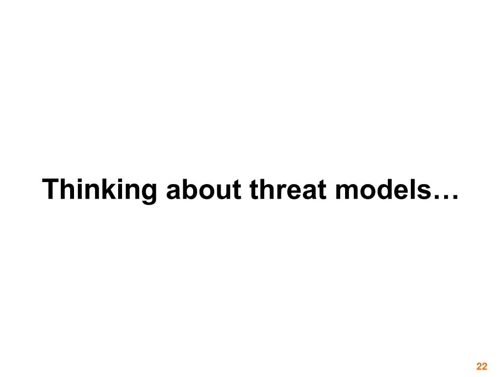 thinking about threat models