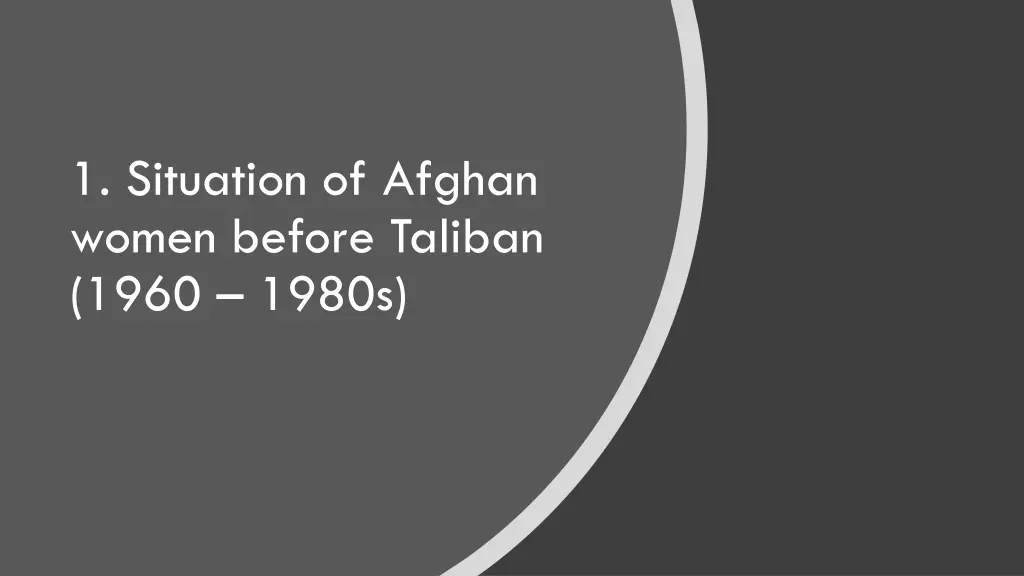 1 situation of afghan women before taliban 1960