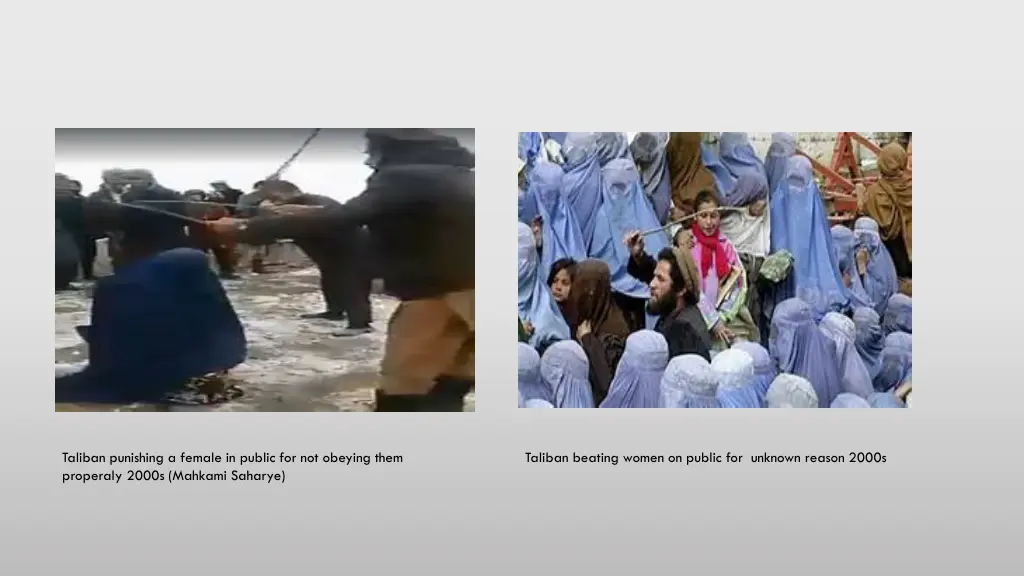 taliban punishing a female in public